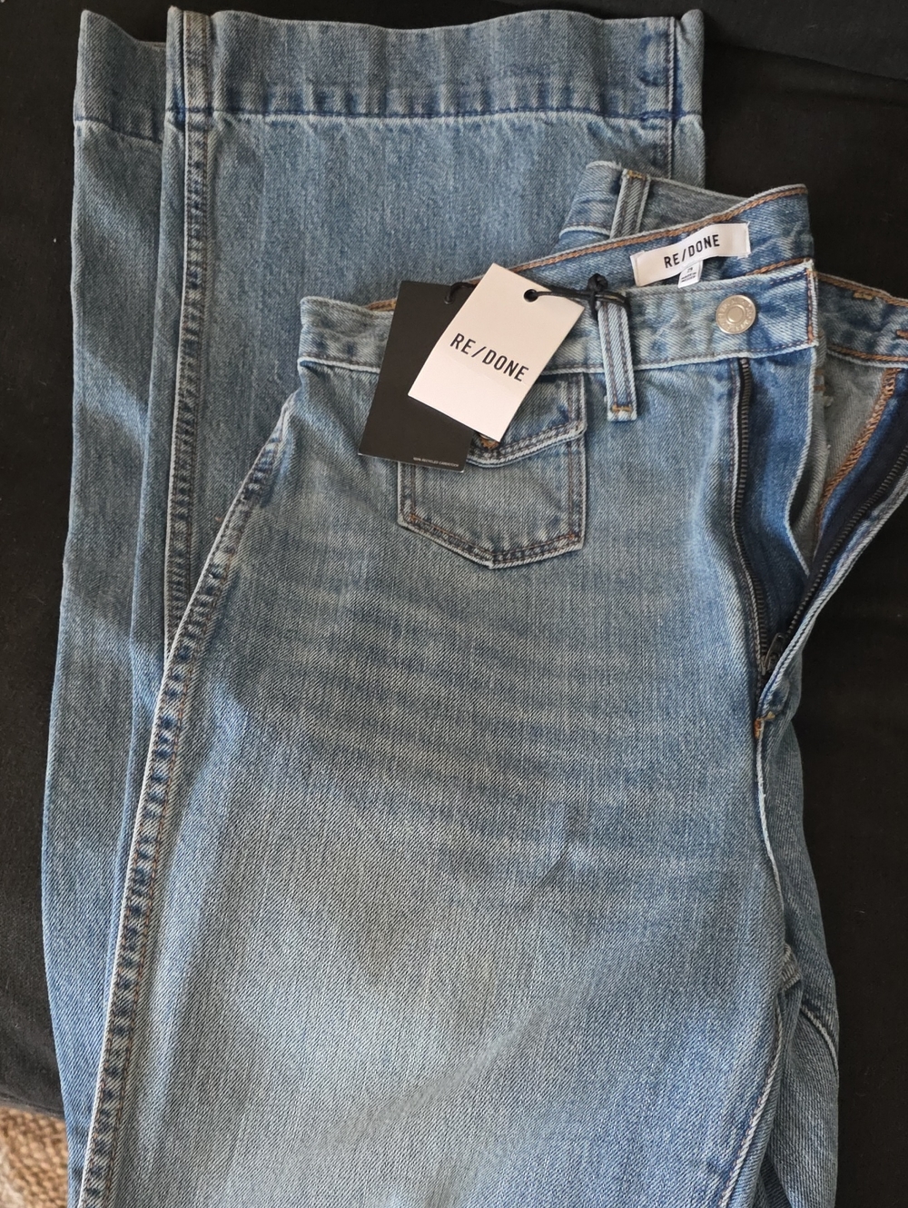 Redone 70s Pocket Wide Leg Jeans